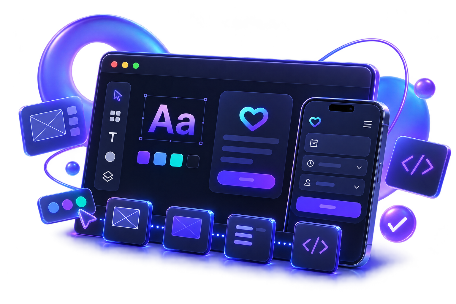 ตัวอย่างงานออกแบบ UX UI และ brand system